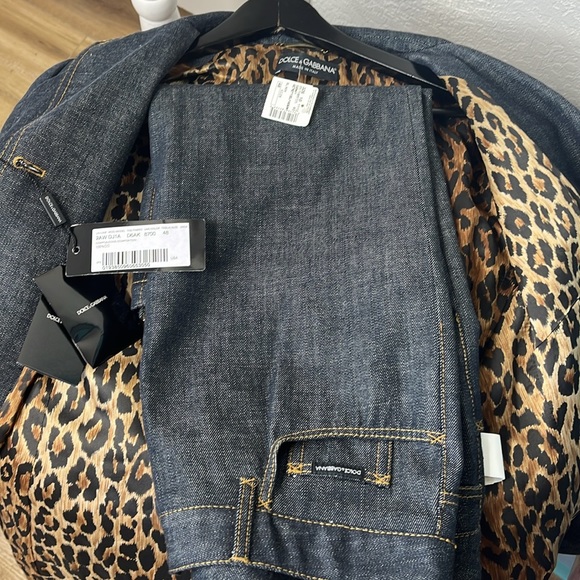 DOLCE & GABBANA VINTAGE 2 piece DENIM SUIT - Picture 12 of 14